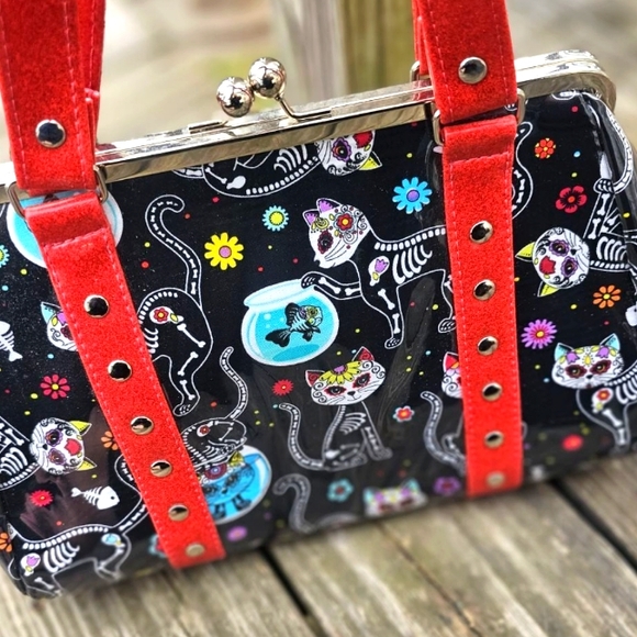 HOLD FAST CUSTOM MADE ONE IF A KIND PURSE 🐈‍⬛️ - Picture 6 of 9